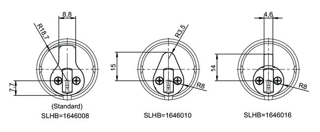 Image: Mortise cylinder eCLIQ N093 technical drawing