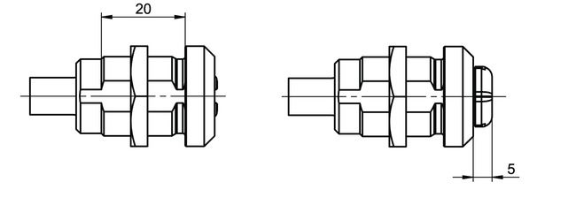 Furniture lock eCLIQ N924 technical drawing