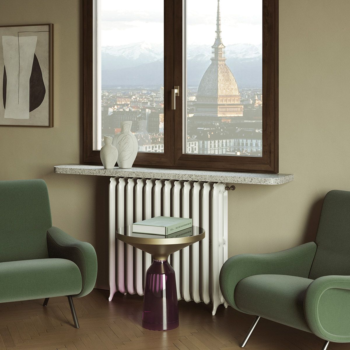 Maniglia NativaH 600 Aurora su finestra