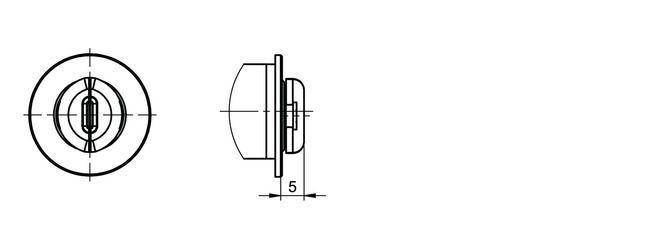 Image: Locking cylinder eCLIQ NC31 technical drawing