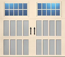 northampton glazed almond gray steel single garage door C 5 01