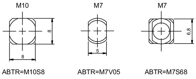 Image: Locking lever cylinder eCLIQ NT01 technical drawing