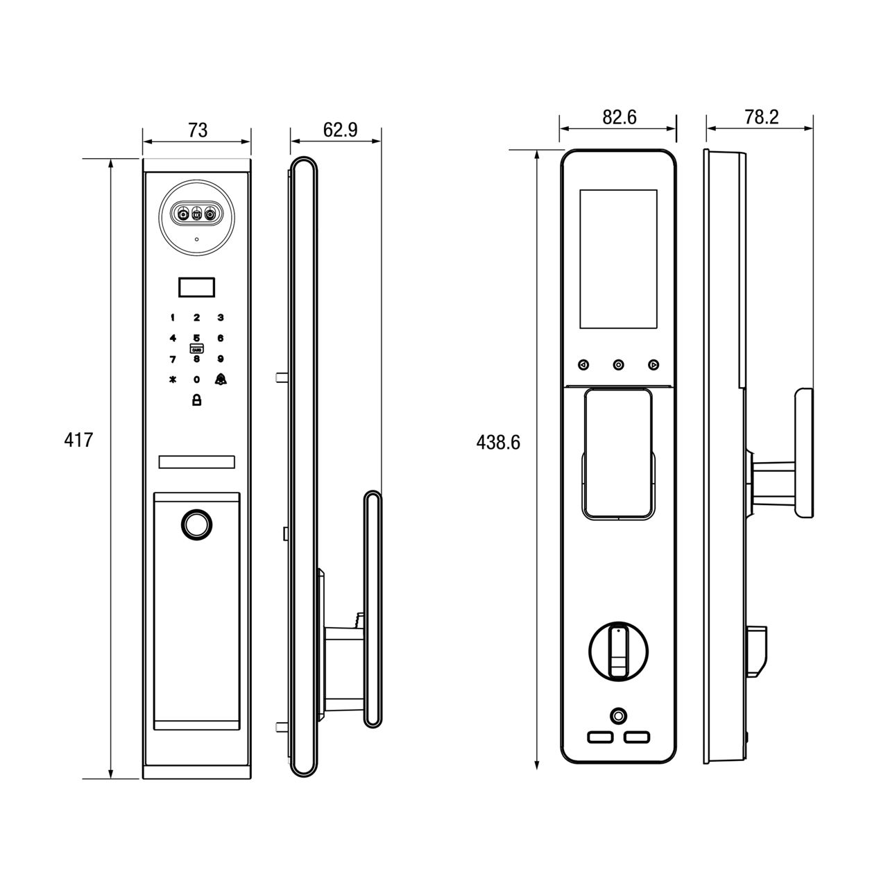 Image: Keyper-P500 Dimension
