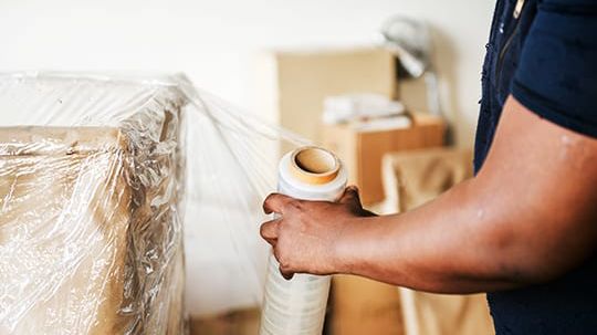 packing items into a box