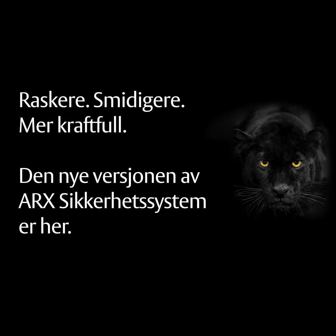 Ny versjon av ARX Sikkerhetssystem