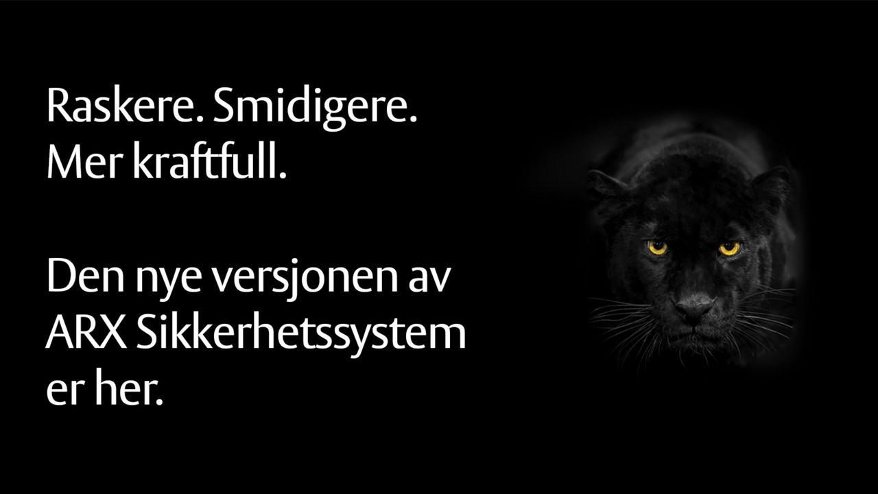 Ny versjon av ARX Sikkerhetssystem