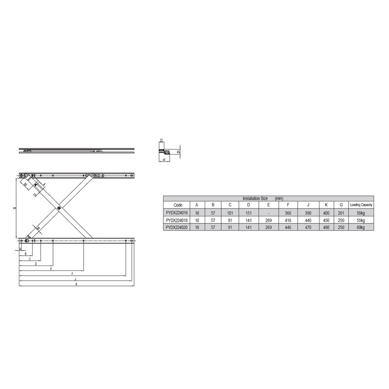 Image: Parallel Window Hinge PYDX/PYSX Picture 2