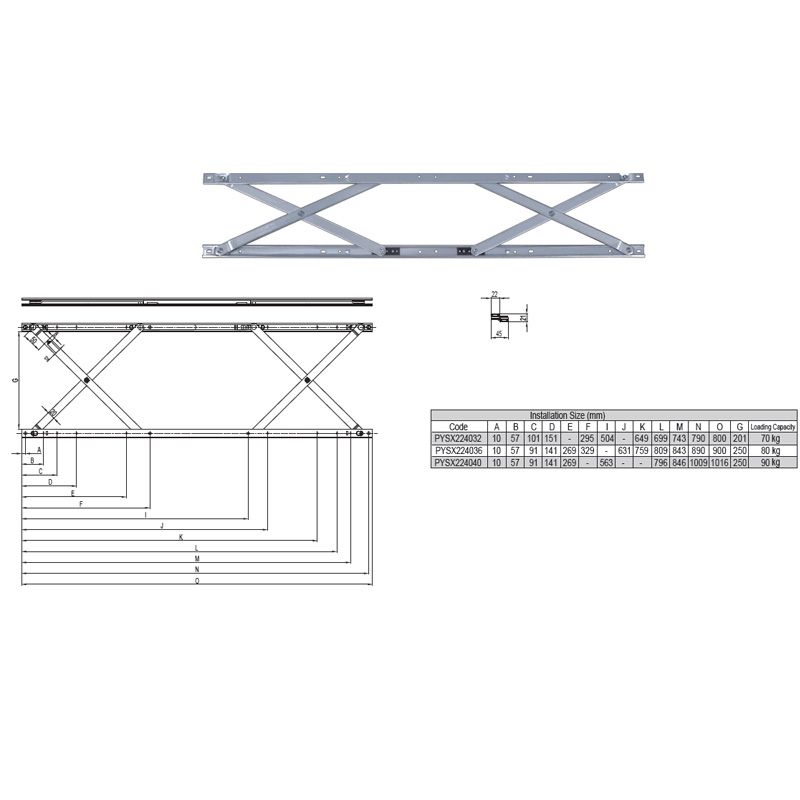 Image: Parallel Window Hinge PYDX/PYSX Picture 3