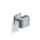 K 1056 door knob Polished chrome with slim square rosette