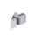 door knob Polished chrome with slim round rosette