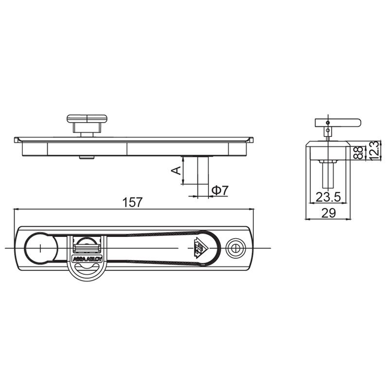 Image: Pop Up Handle with Key-FZ3051126 Picture 2