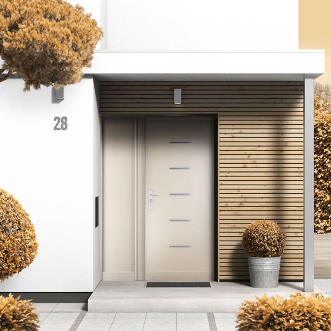 Porte blindée Fichet de maison sécuritaire Stylea SL Modèle L