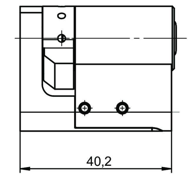 Image: Profile-half cylinder CLIQ® Go N532,VAR=R90A008,SERVICE=CLIQGo technical drawing