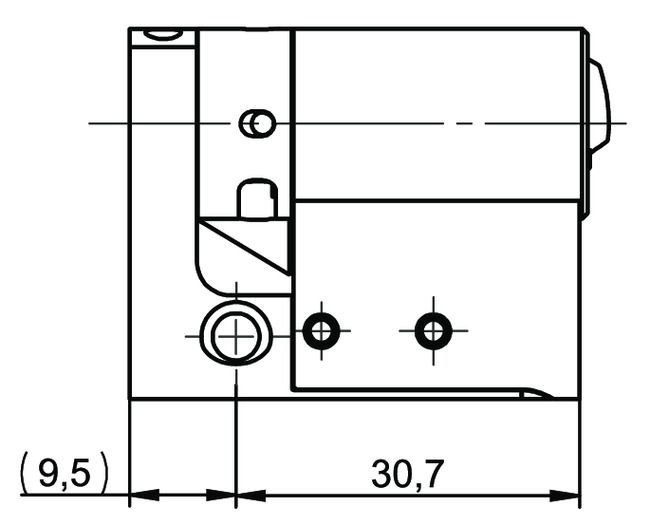 Profile-half cylinder VERSO®CLIQ V532,VAR=R90A009 technical drawing