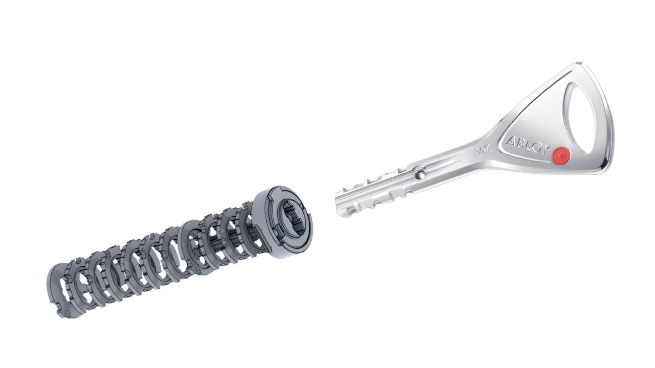 ABLOY PROTEC2 sleutel en binnenkant cilinder