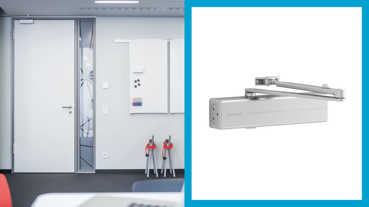 Chiudiporta a pignone e cremagliera ASSA ABLOY