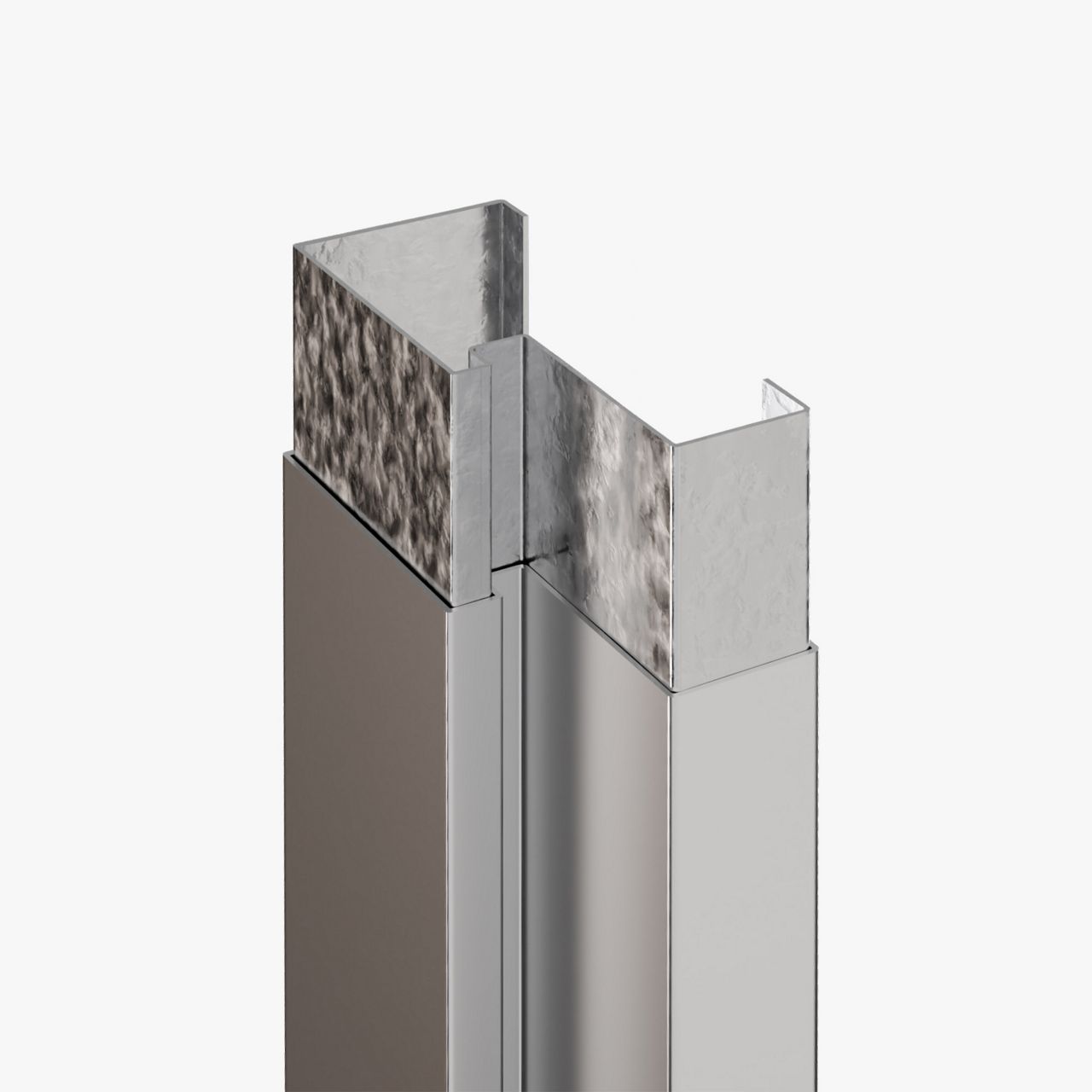 Lead lined pressed metal frame