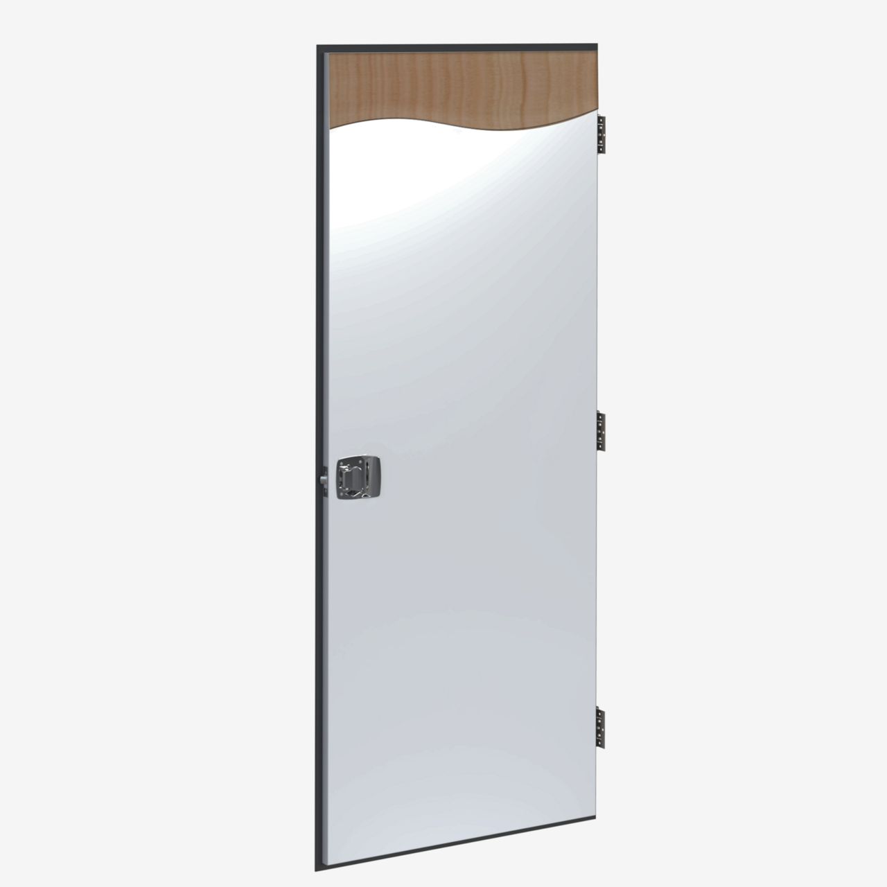 Image: Rebate Edge Metal Clad Modular Building Door - Solid Core