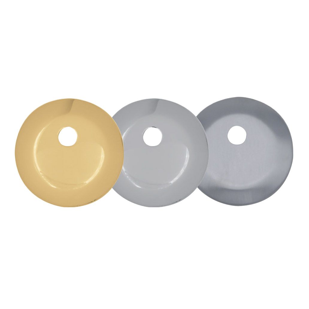 Image: Bocchette tonde per serrature CE con foro per pomolo/codolo