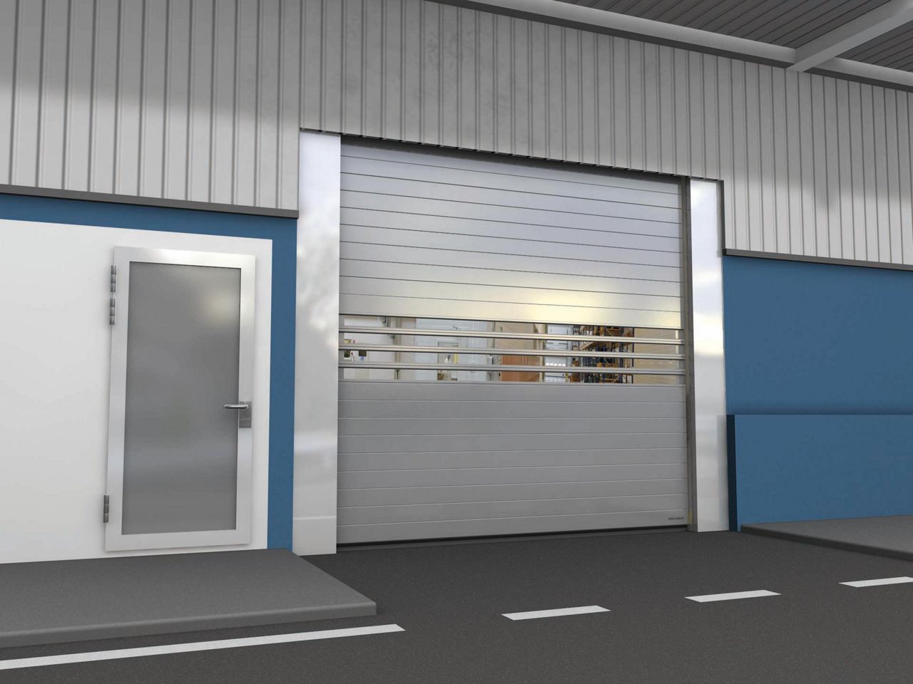 Image: Snelle en onderhoudsarme RR3000 deur voor buitengevels