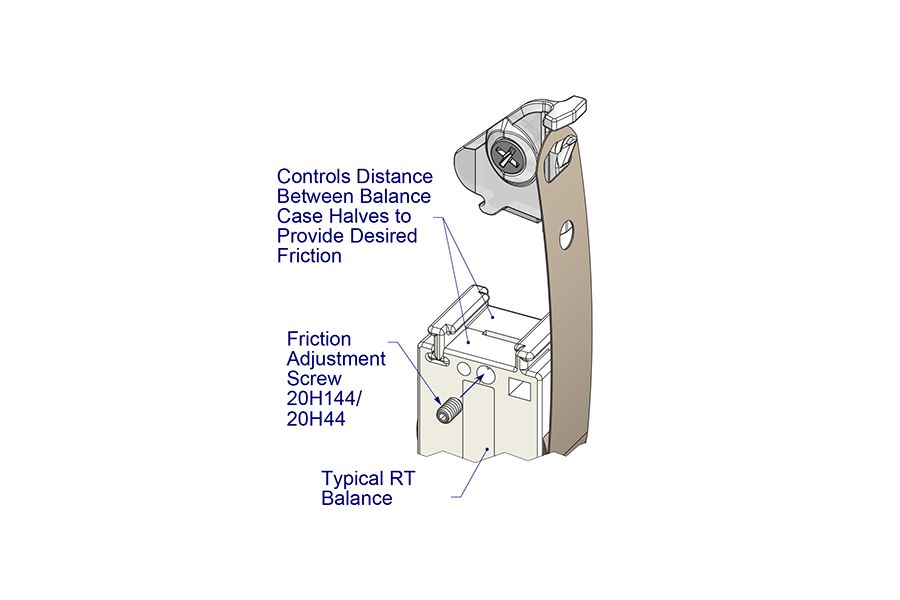 Optional Friction Adjustment Screw