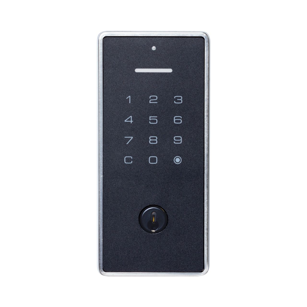 Secure Touch Keyed Digital Deadbolt (Exterior view) - SN Finish