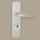 Serrure multipoint Alicea avec poignée simple en finition argent