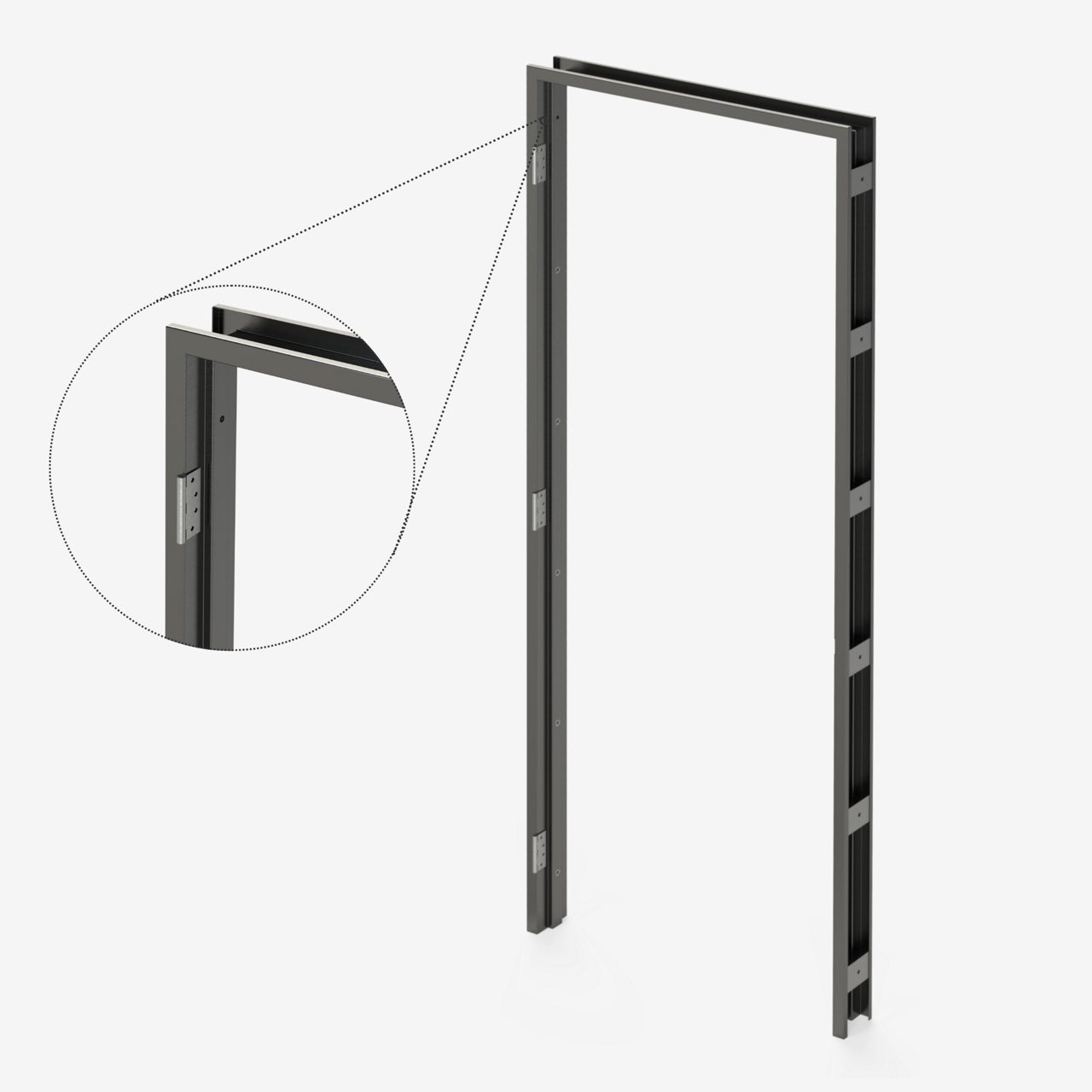 Image: Single Rebate Architectural BW Door Frame Detail