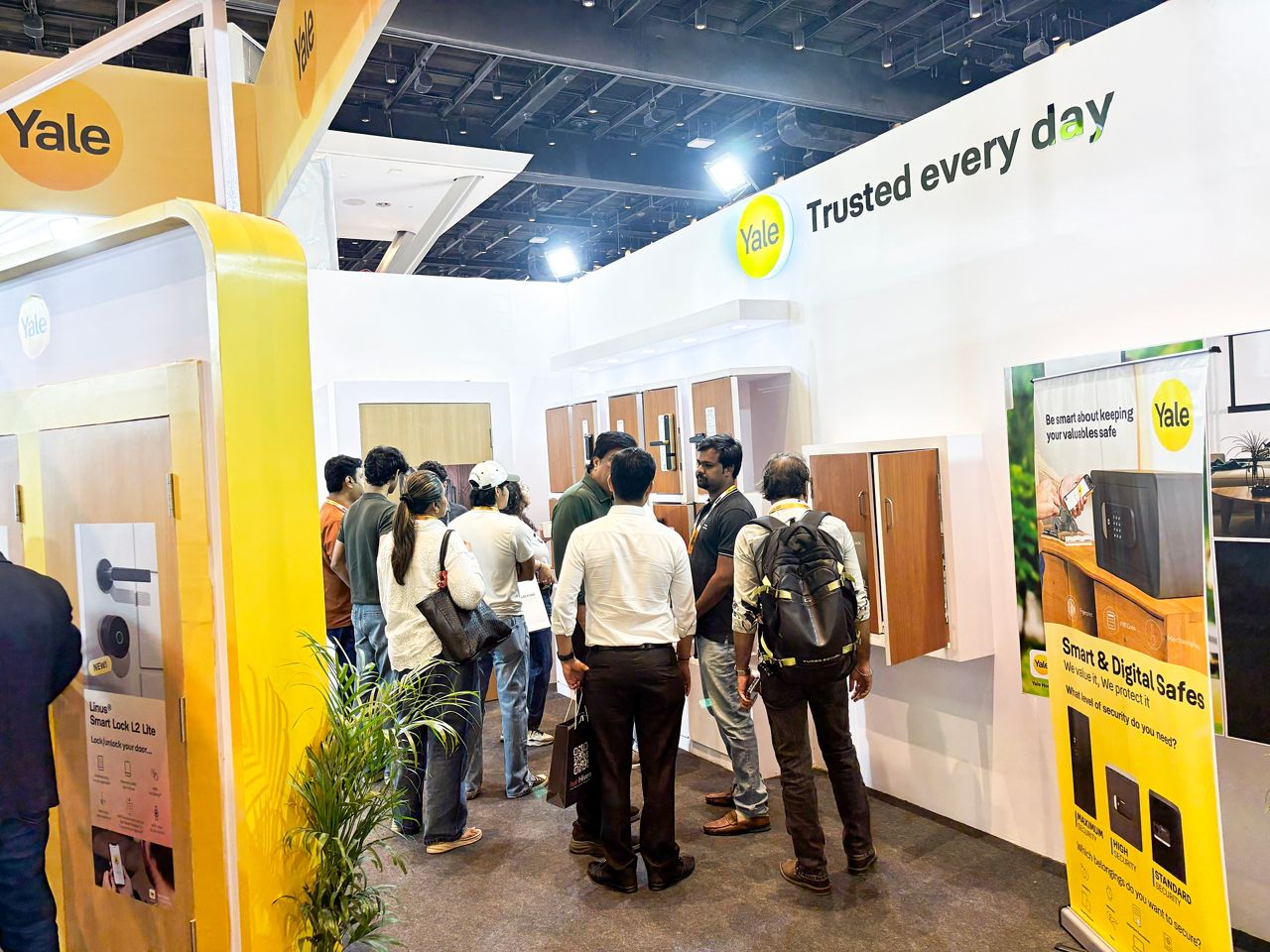 Yale smart locks showcase at Smart Home Expo 2026 Mumbai with advanced IoT security and facial recognition technology