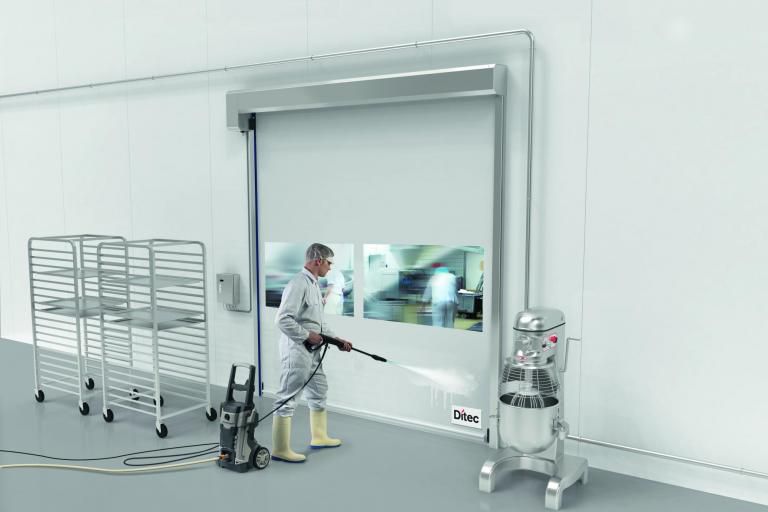 Soft Food internal high speed door (3D-render)