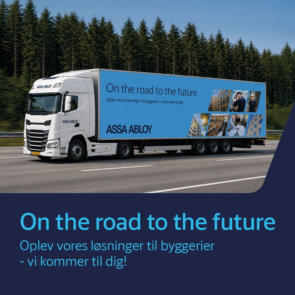 Billede af ASSA ABLOYs Roadshow lastbil