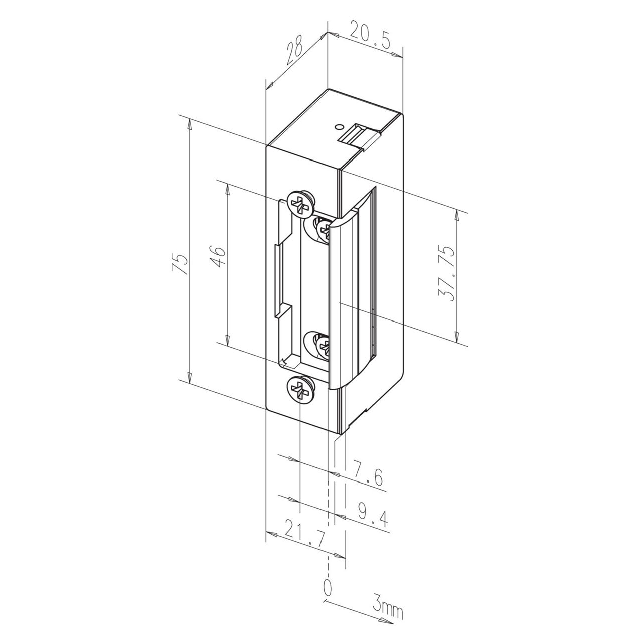 Incontro elettrico SPE71E disegno