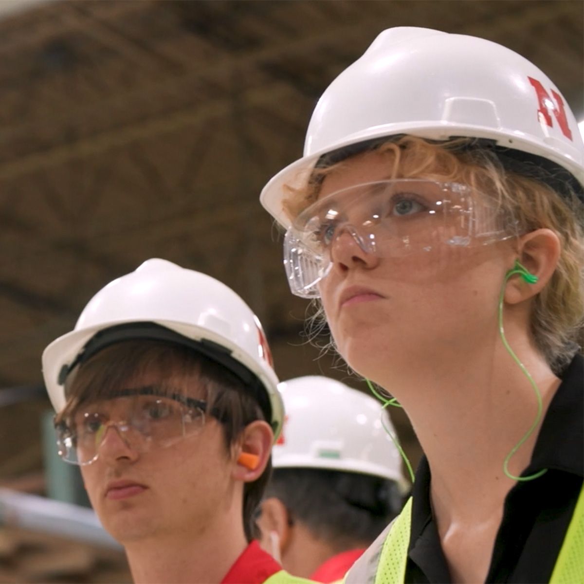 Students in Curries factory