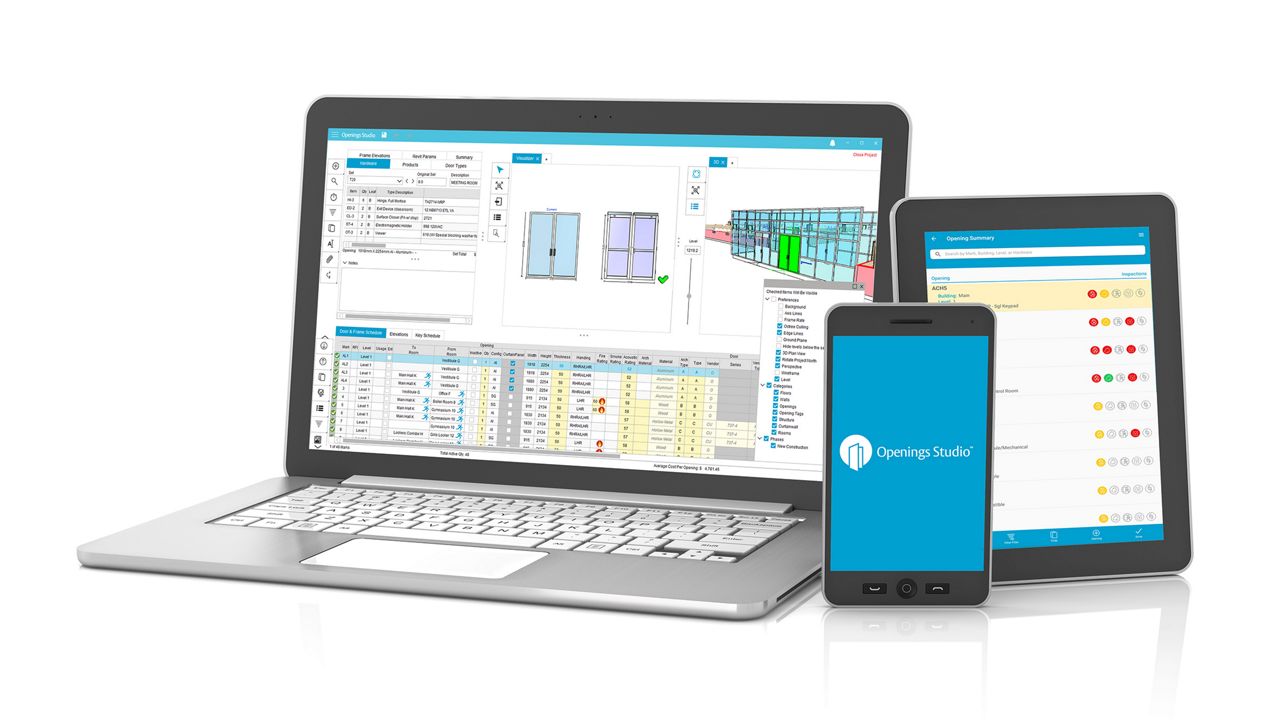 Logiciel Openings Studio pour ordinateur de bureau, tablette et téléphone portable