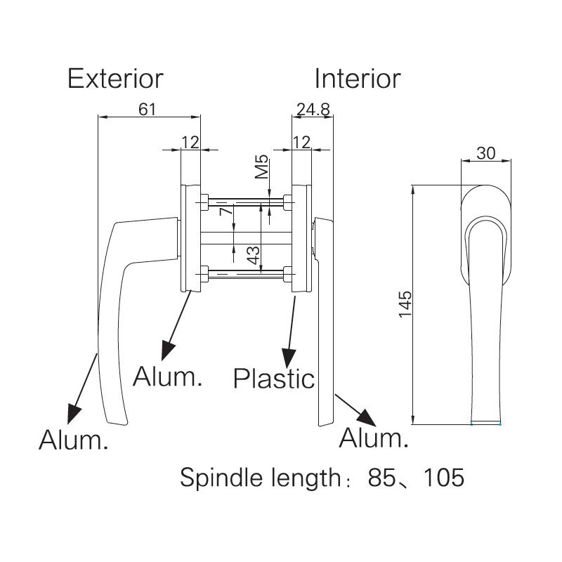 Image: Swing Door Handle-SMFZ01085.1 Picture 2