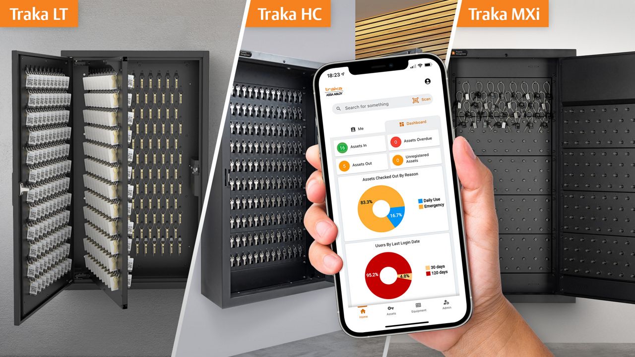 Application mobile Traka GO et gamme d’armoires à clés résidentielles