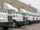 Fleet of tractor trucks at distribution facility