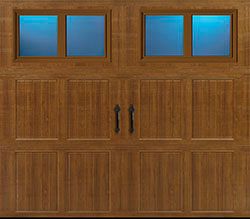 tuscany glazed golden oak steel single garage door C 6 01