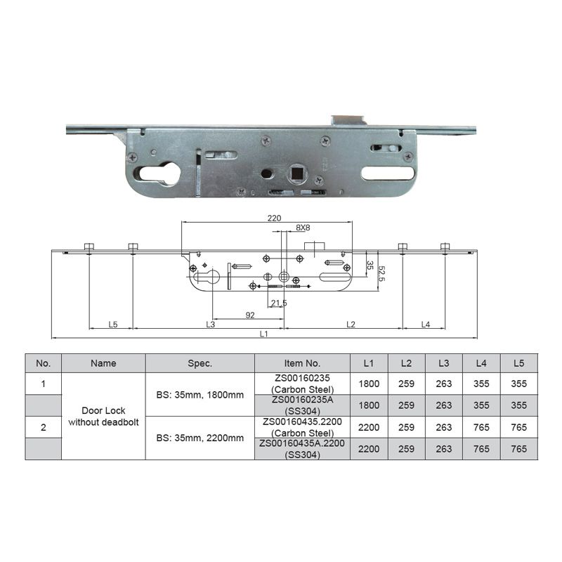 Image: UPVC Multipoint Swing Door Lock System Picture 4