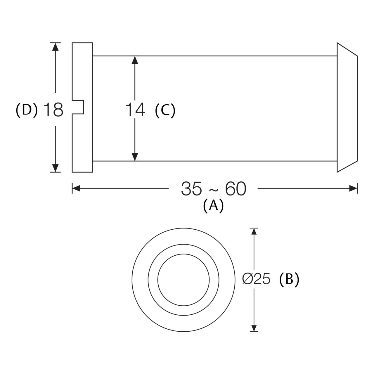 Image: V0401A Product Dimension
