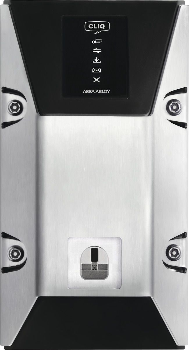 Vandalism proof wall programming device +CLIQ-Remote CR03