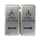 4.75" x 4.75" stainless steel dual push plate for use in vestibules