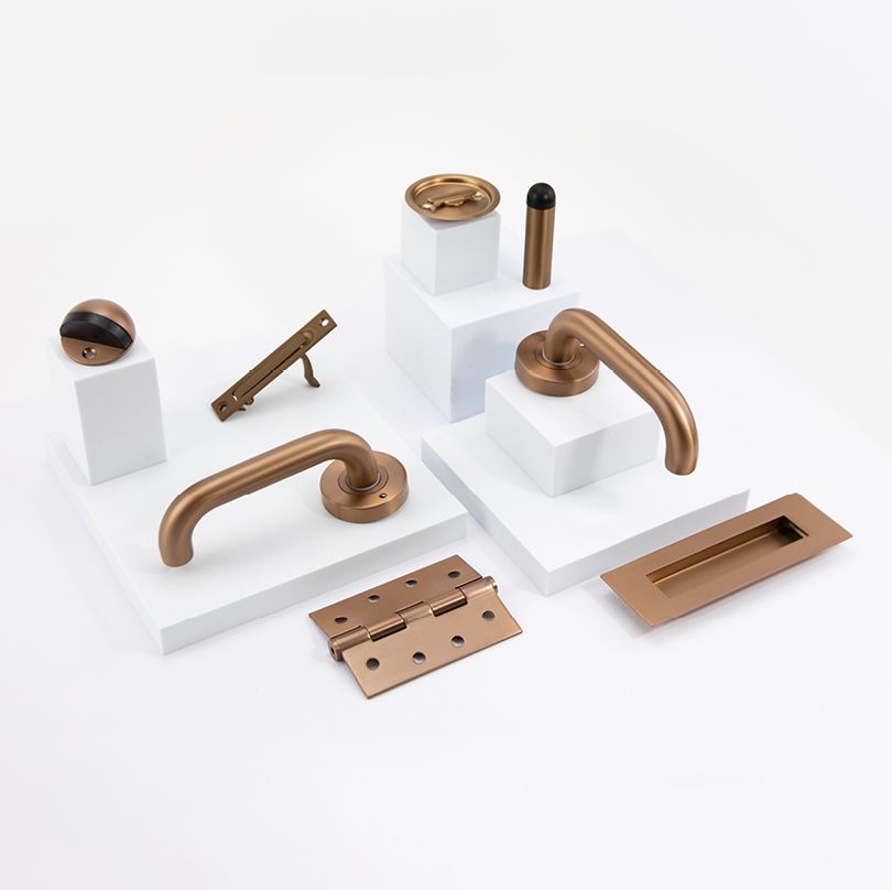 satin bronze door handles