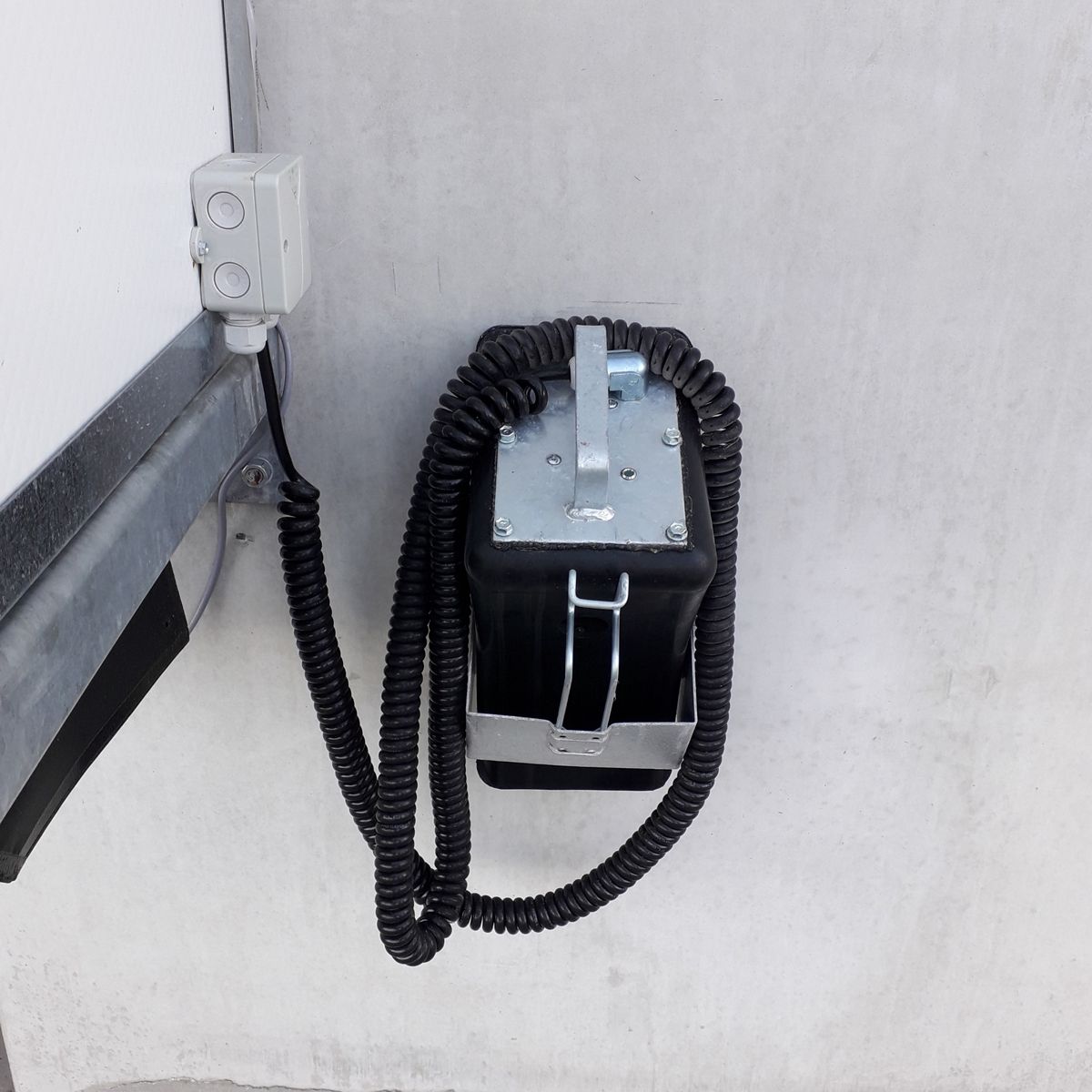 Image: wielblok aangesloten op leveller