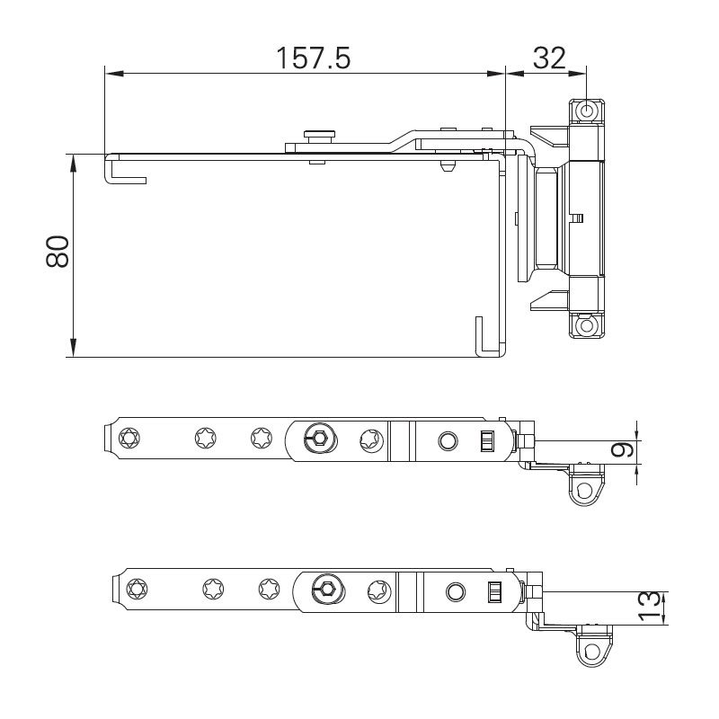 Image: Window Hinge (Fixture free) CSJ10942000 (X) / CSJ11342000 (X) Picture 2