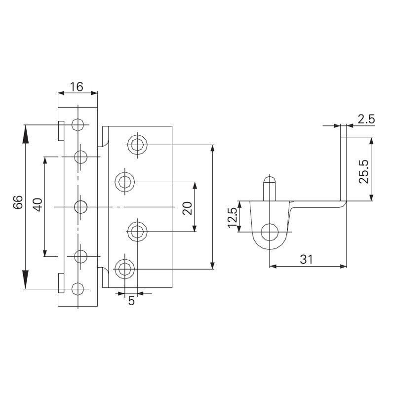 Image: Window Hinge SCJ10030500 Picture 2