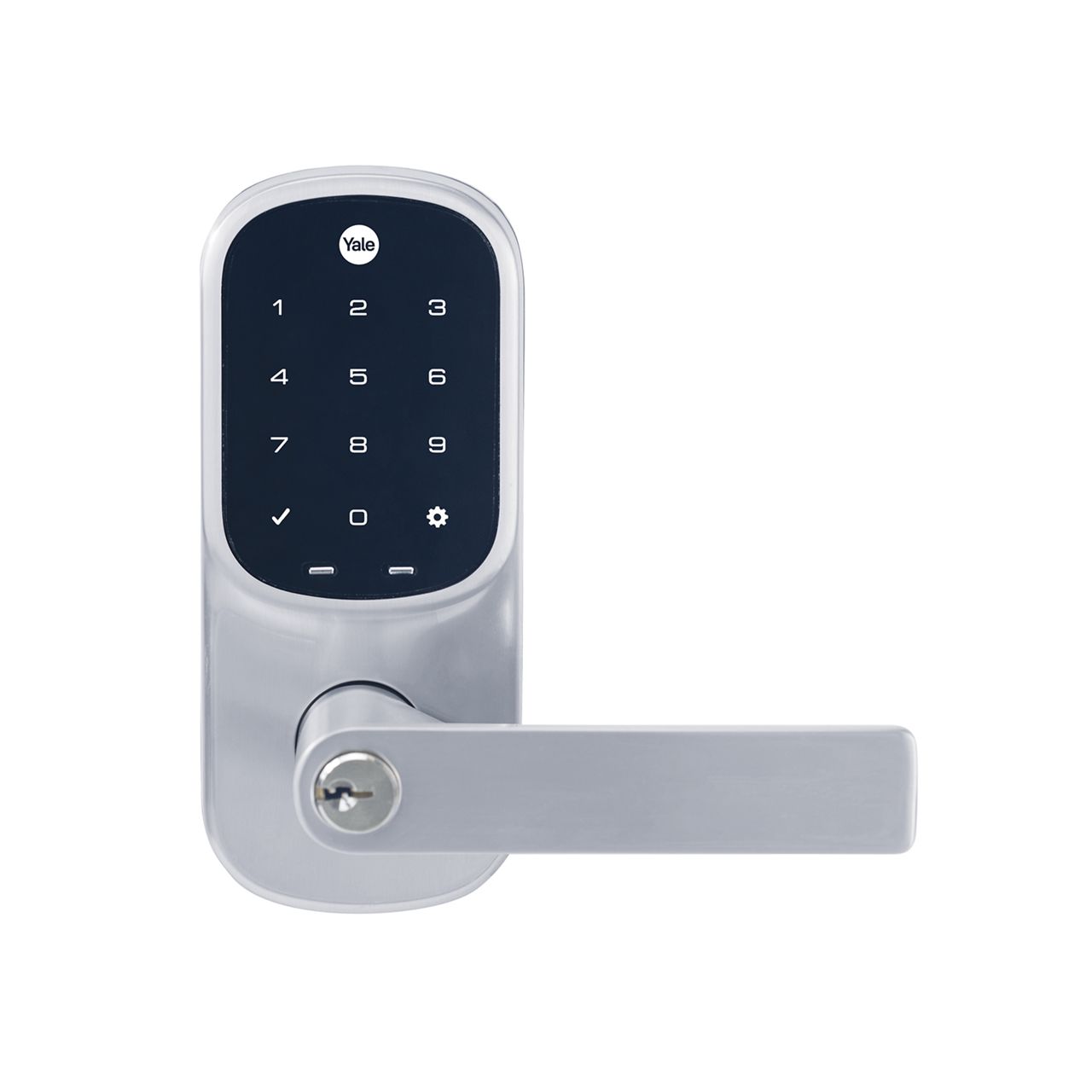 Image: Yale Assure Lever - Exterior - Satin Chrome