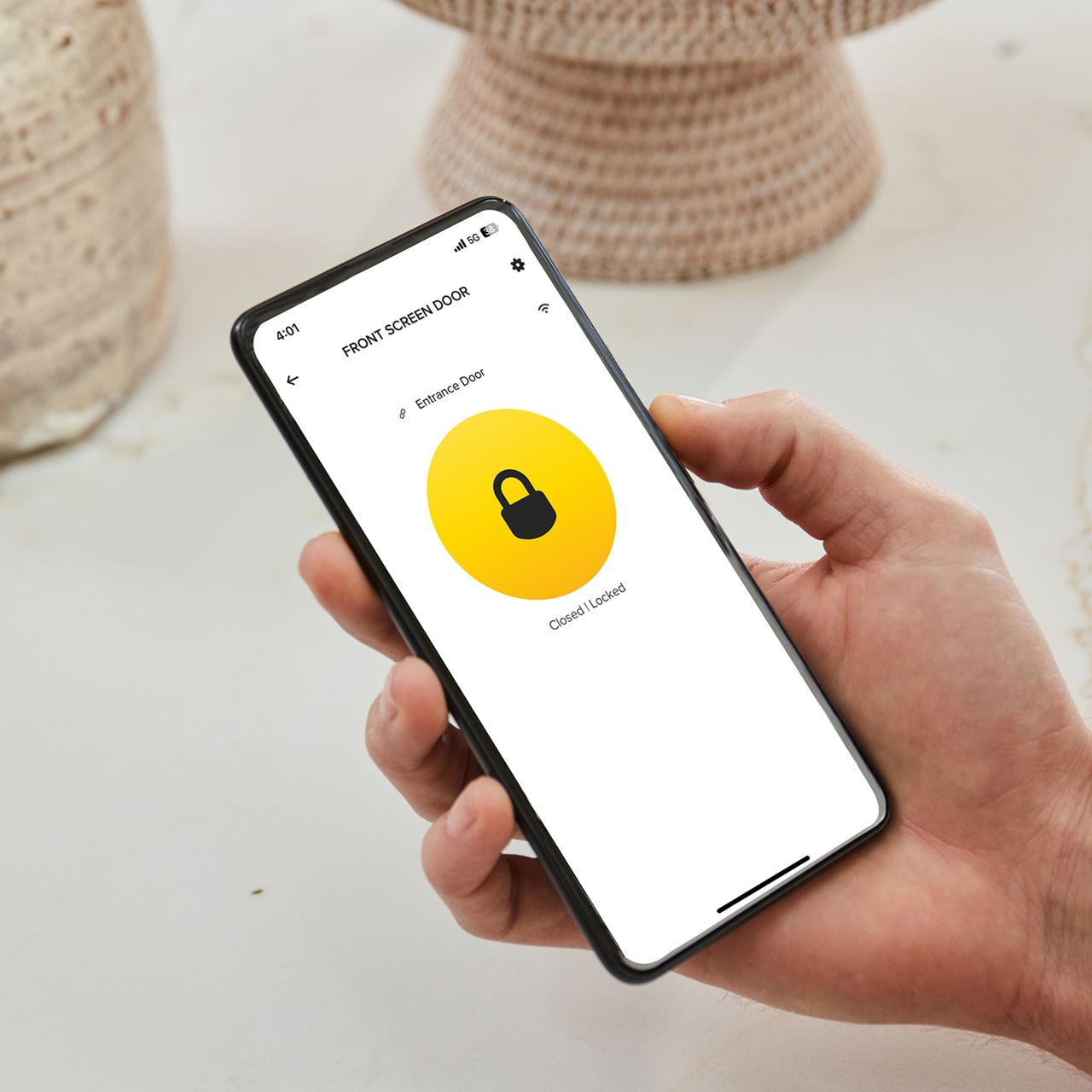 Image: Yale Home App lock status