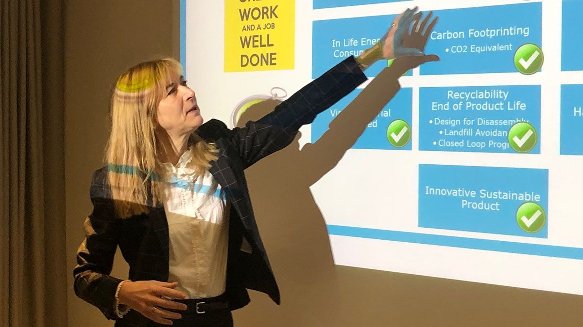 Zeljka presenting